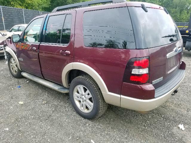 1FMEU74E98UA30347 - 2008 FORD EXPLORER E BURGUNDY photo 3