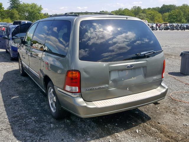 2FMDA56442BB85107 - 2002 FORD WINDSTAR S GOLD photo 3