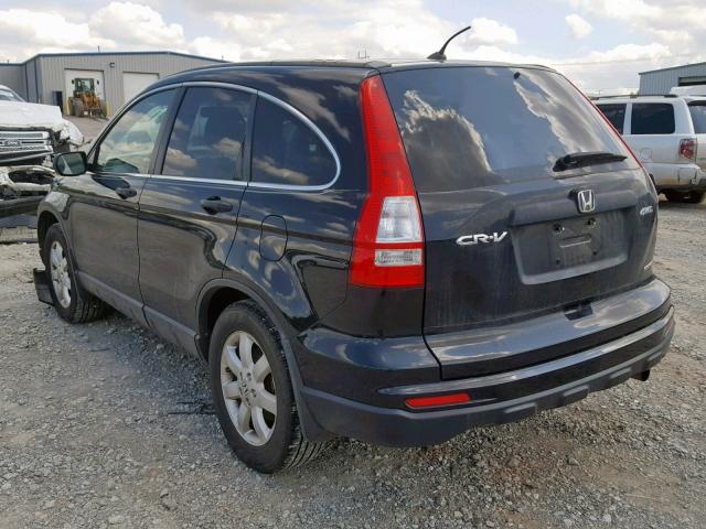 JHLRE4H41BC017224 - 2011 HONDA CR-V SE BLACK photo 3