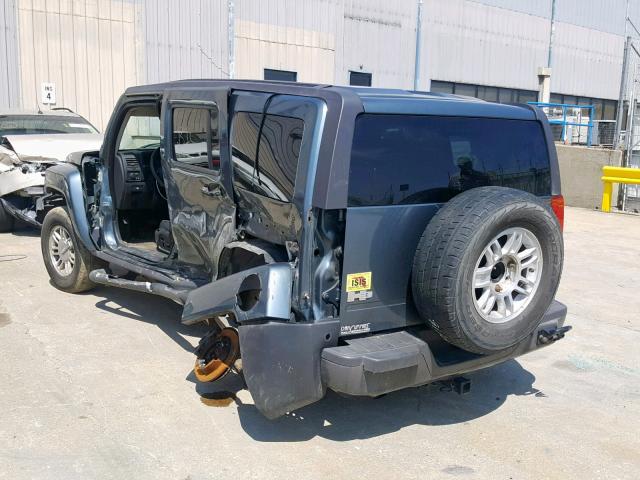 5GTDN136168332654 - 2006 HUMMER H3 BLUE photo 3