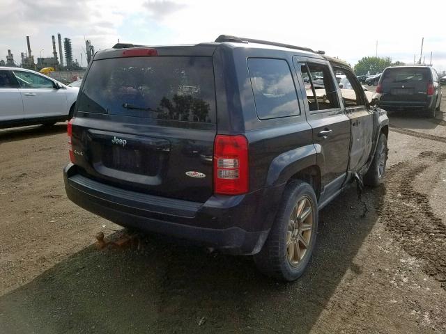 1J4NF2GB0BD115422 - 2011 JEEP PATRIOT BLACK photo 4