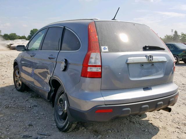 JHLRE48738C022220 - 2008 HONDA CR-V EXL BLUE photo 3