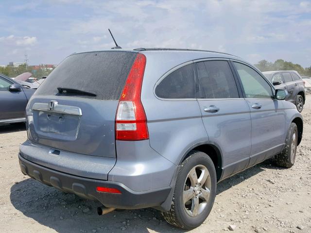 JHLRE48738C022220 - 2008 HONDA CR-V EXL BLUE photo 4