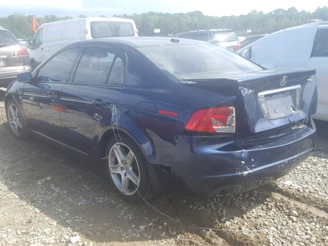 19UUA66215A072256 - 2005 ACURA TL BLUE photo 3