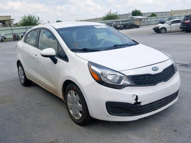 KNADM4A37D6219821 - 2013 KIA RIO LX WHITE photo 1