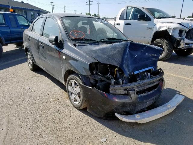 KL1TD56618B168814 - 2008 CHEVROLET AVEO BASE შავი ფოტო 1