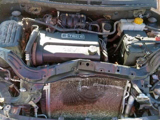 KL1TD56618B168814 - 2008 CHEVROLET AVEO BASE შავი ფოტო 7