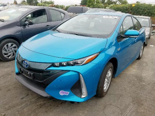 JTDKARFP0J3080978 - 2018 TOYOTA PRIUS PRIM 蓝色 照片 2