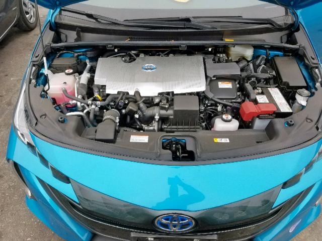 JTDKARFP0J3080978 - 2018 TOYOTA PRIUS PRIM 蓝色 照片 7