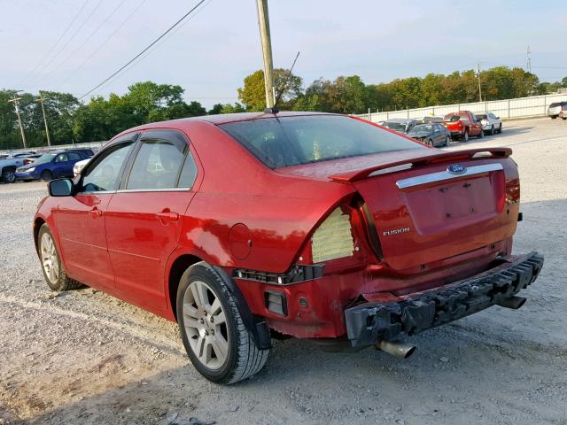 3FAHP08179R147091 - 2009 FORD FUSION SEL RED photo 3