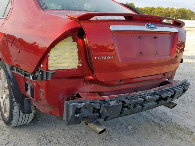 3FAHP08179R147091 - 2009 FORD FUSION SEL RED photo 9