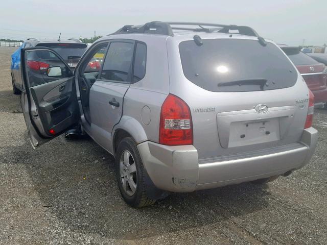 KM8JM12B46U250884 - 2006 HYUNDAI TUCSON GL SILVER photo 3