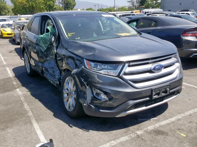 2FMPK4K8XHBB11227 - 2017 FORD EDGE TITAN CHARCOAL photo 1