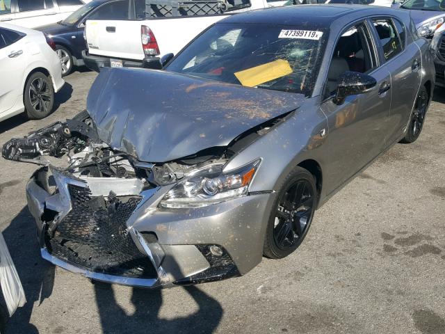 JTHKD5BH5G2264454 - 2016 LEXUS CT 200 SILVER photo 2