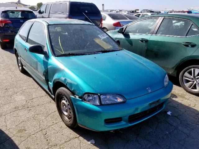 2HGEH2464PH507175 - 1993 HONDA CIVIC DX GREEN photo 1