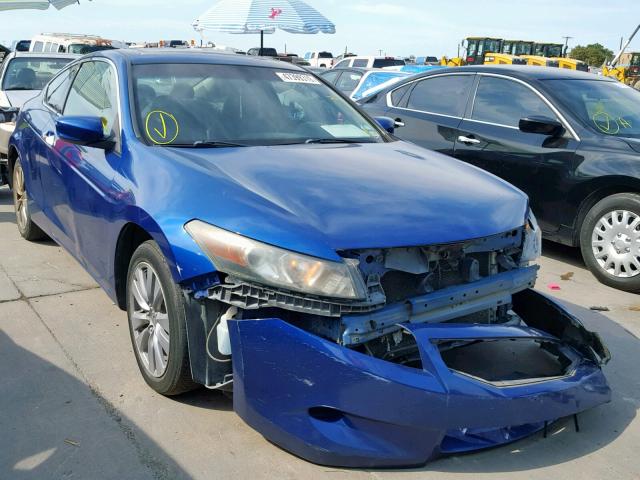 1HGCS12819A013848 - 2009 HONDA ACCORD EXL BLUE photo 1