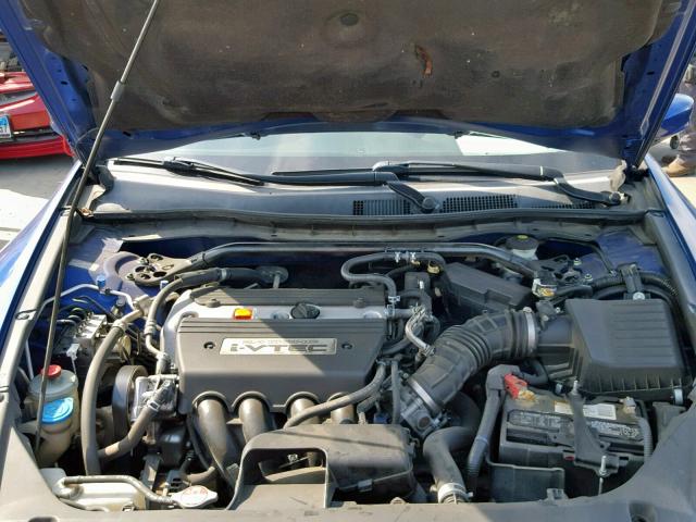 1HGCS12819A013848 - 2009 HONDA ACCORD EXL BLUE photo 7