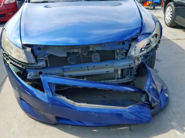 1HGCS12819A013848 - 2009 HONDA ACCORD EXL BLUE photo 9