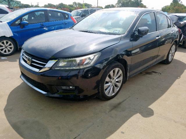 1HGCR3F86EA026199 - 2014 HONDA ACCORD EXL BLACK photo 2