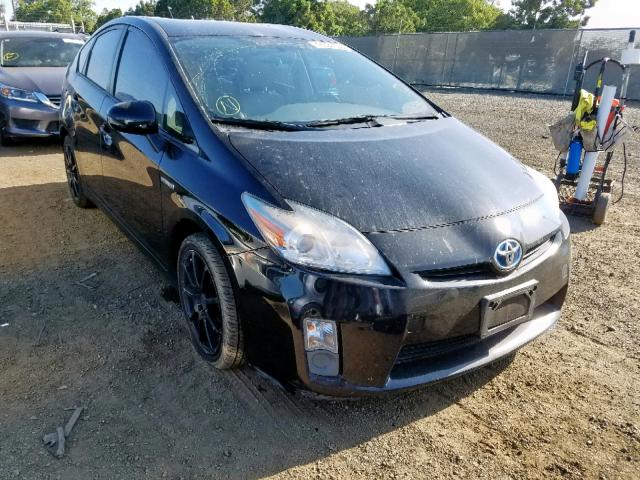 JTDKN3DU8A5015889 - 2010 TOYOTA PRIUS BLACK photo 1