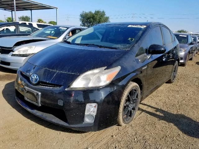 JTDKN3DU8A5015889 - 2010 TOYOTA PRIUS BLACK photo 2