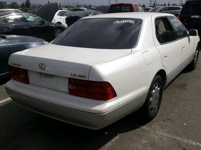 JT8BH22F5T0039684 - 1996 LEXUS LS 400 WHITE photo 4