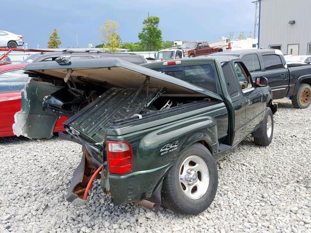 1FTZR15E81PA99974 - 2001 FORD RANGER SUP GREEN photo 4