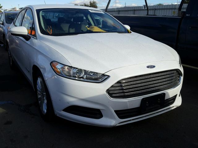 3FA6P0UU2GR178883 - 2016 FORD FUSION S H WHITE photo 1