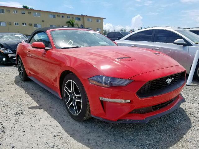 1FATP8UH3K5161462 - 2019 FORD MUSTANG RED photo 1