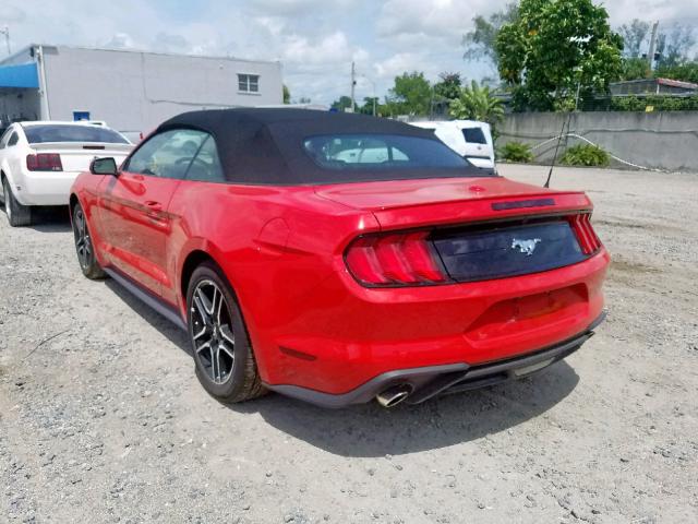 1FATP8UH3K5161462 - 2019 FORD MUSTANG RED photo 3