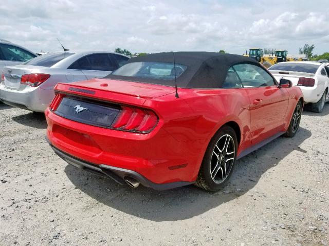 1FATP8UH3K5161462 - 2019 FORD MUSTANG RED photo 4