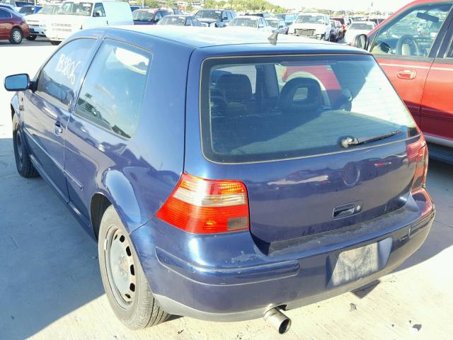 9BWDE61J524025040 - 2002 VOLKSWAGEN GTI BASE BLUE photo 3