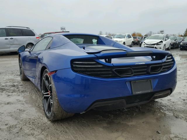 SBM11BAA2DW002377 - 2013 MCLAREN AUTOMOTIVE MP4-12C SP BLUE photo 3