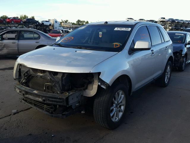 2FMDK48C49BA79147 - 2009 FORD EDGE SEL SILVER photo 2