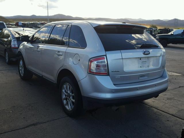 2FMDK48C49BA79147 - 2009 FORD EDGE SEL SILVER photo 3