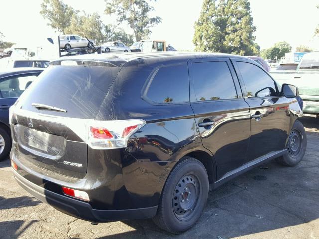 JA4AD2A37EZ002984 - 2014 MITSUBISHI OUTLANDER BLACK photo 4