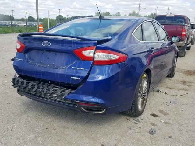 3FA6P0K91FR268104 - 2015 FORD FUSION TIT BLUE photo 4