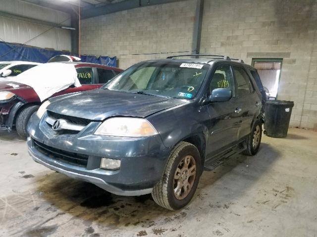 2HNYD18694H547298 - 2004 ACURA MDX TOURIN GRAY photo 2