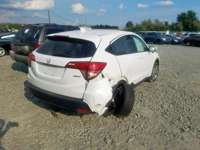 3CZRU6H5XHM733660 - 2017 HONDA HR-V EX WHITE photo 4