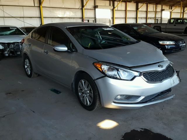 KNAFX4A84E5210349 - 2014 KIA FORTE EX GRAY photo 1