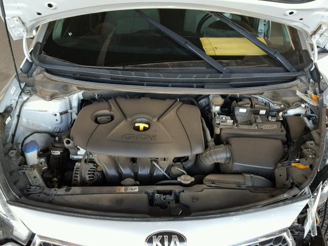 KNAFX4A84E5210349 - 2014 KIA FORTE EX GRAY photo 7