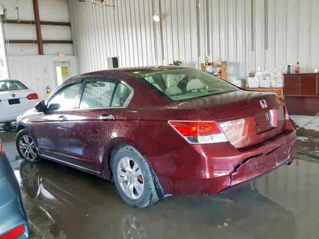 1HGCP26419A176000 - 2009 HONDA ACCORD LXP MAROON photo 3