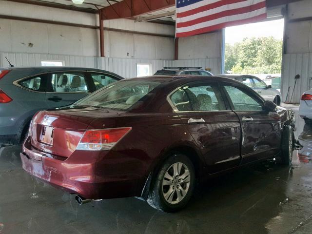 1HGCP26419A176000 - 2009 HONDA ACCORD LXP MAROON photo 4