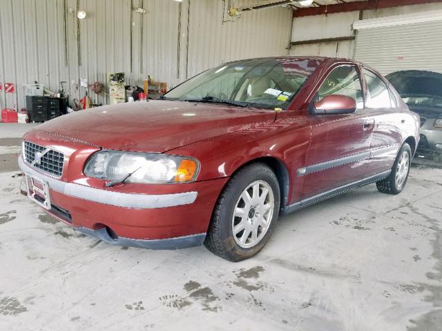 YV1RS61R722169953 - 2002 VOLVO S60 RED photo 2