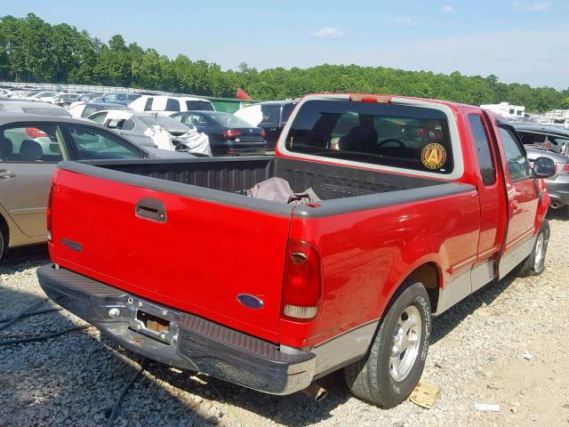 1FTZX1769WKB86086 - 1998 FORD F150 RED photo 4