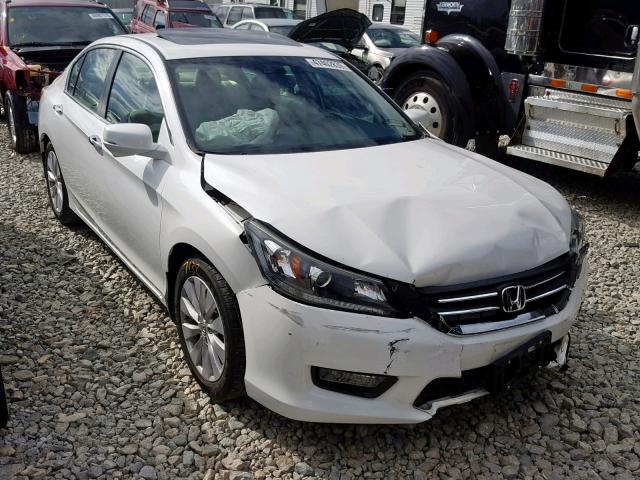 1HGCR2F83EA079663 - 2014 HONDA ACCORD EXL WHITE photo 1