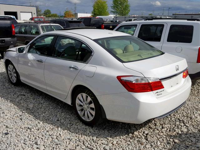 1HGCR2F83EA079663 - 2014 HONDA ACCORD EXL WHITE photo 3