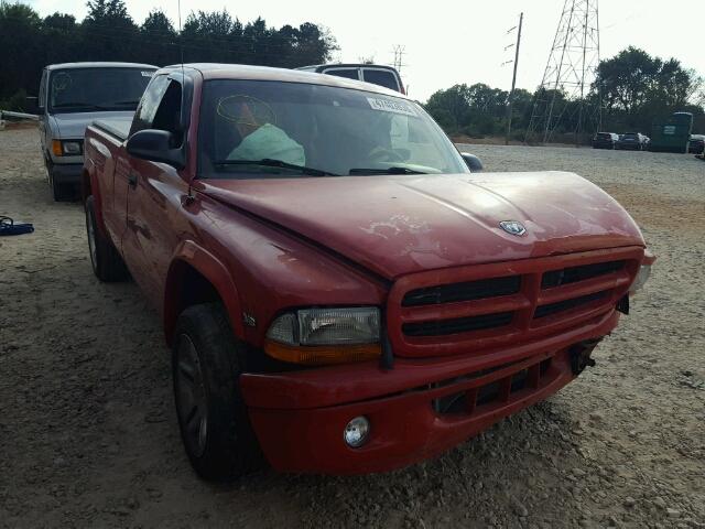 1B7GL22Z5XS300970 - 1999 DODGE DAKOTA RED photo 1