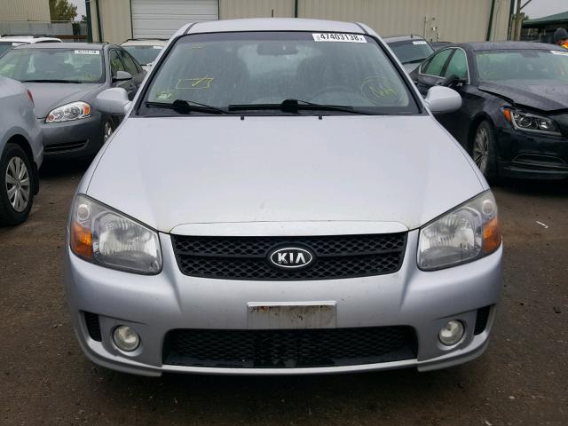 KNAFE161475006881 - 2007 KIA SPECTRA5 S SILVER photo 9