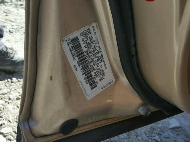 4T1GK13E6RU043393 - 1994 TOYOTA CAMRY XLE BEIGE photo 10